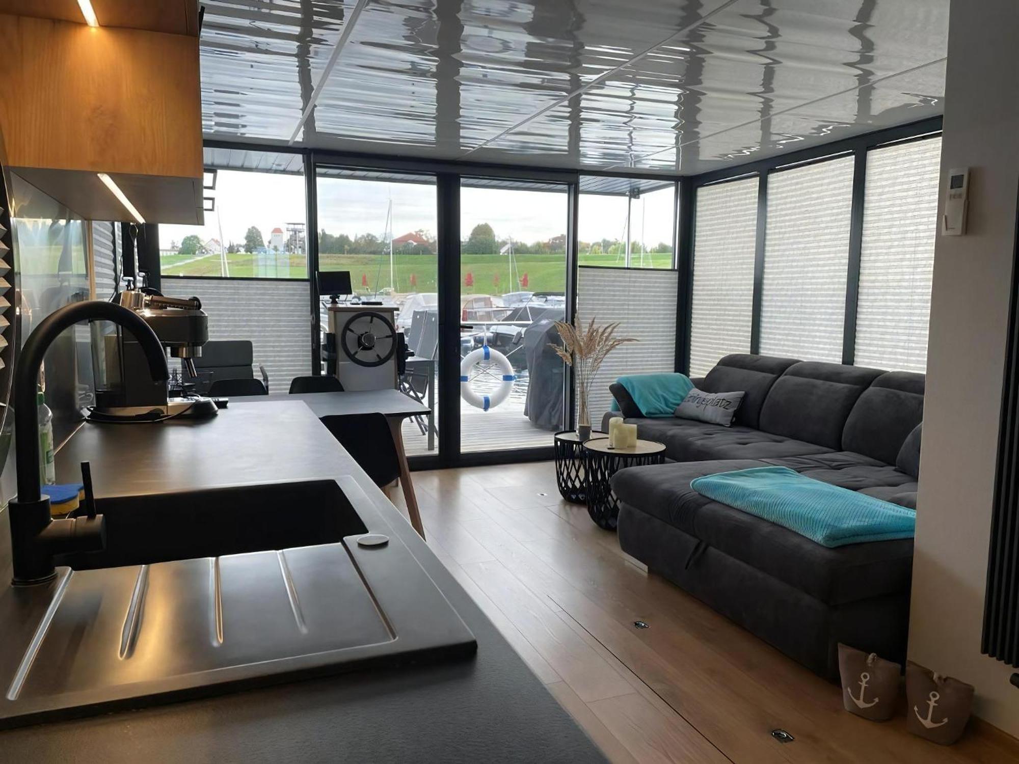 Hausboot Schiff Fuer 4 Personen Ca, 33 M Sup2 In Braunsbedra, Sachsen Anhalt Halle Saale Unstrut Region Экстерьер фото